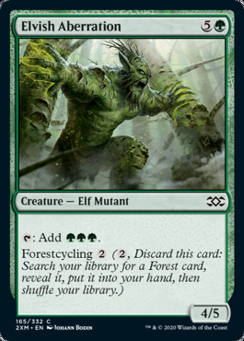 Elvish Aberration (Double Masters) Near Mint