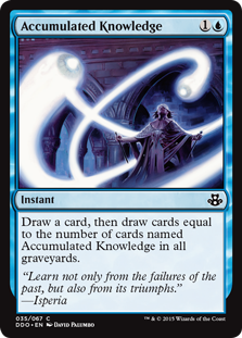 Accumulated Knowledge (Duel Decks: Kiora vs Elspeth) Near Mint