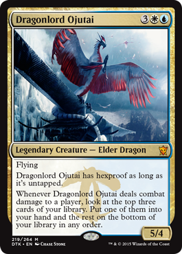 Dragonlord Ojutai (Dragons of Tarkir) Light Play