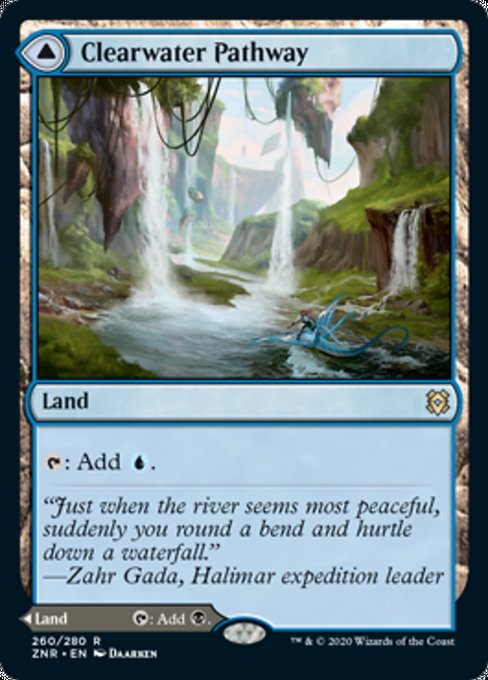 Clearwater Pathway / Murkwater Pathway (Zendikar Rising) Medium Play