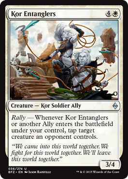 Kor Entanglers (Battle for Zendikar) Near Mint