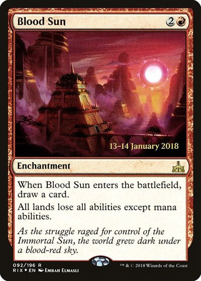 Blood Sun (Promos: Prerelease Cards) Medium Play Foil