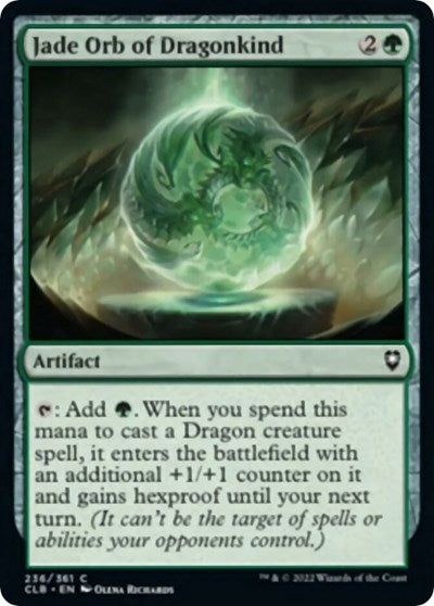 Jade Orb of Dragonkind (Commander Legends: Battle for Baldur's Gate) Near Mint