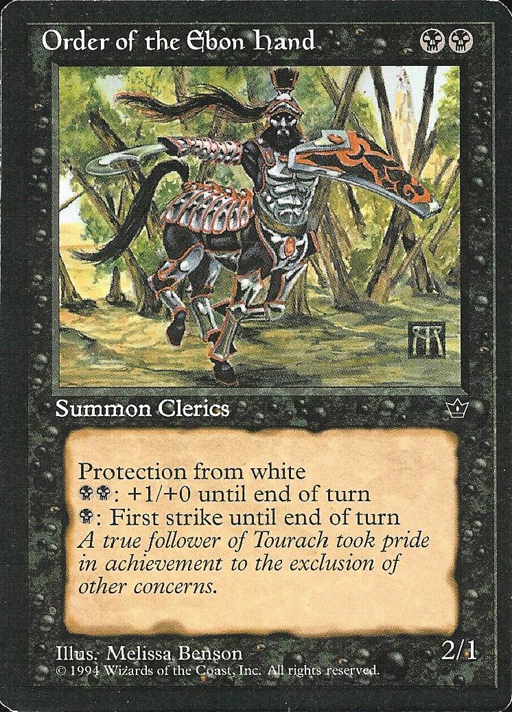 Order of the Ebon Hand (1) (Fallen Empires) Medium Play