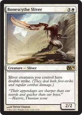 Bonescythe Sliver (Magic 2014 Core Set) Light Play