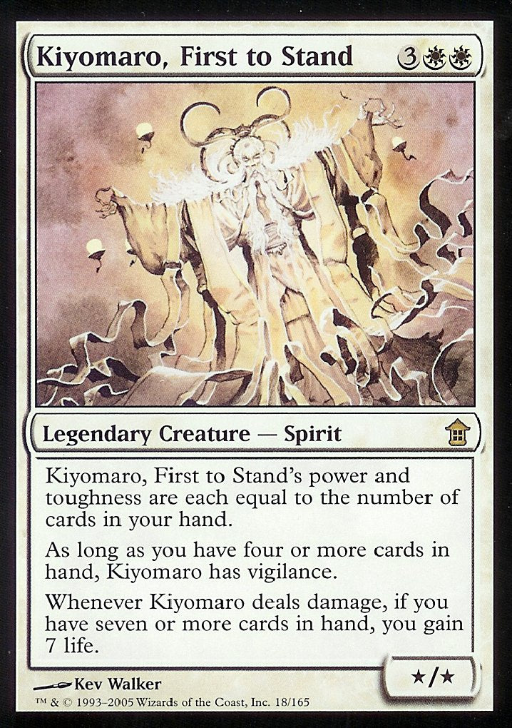 Kiyomaro, First to Stand (Saviors of Kamigawa) Light Play Foil