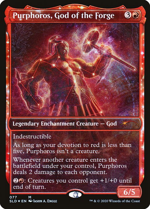 Purphoros God of the Forge (Secret Lair) Near Mint Foil