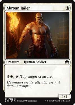 Akroan Jailer (Magic Origins) Light Play