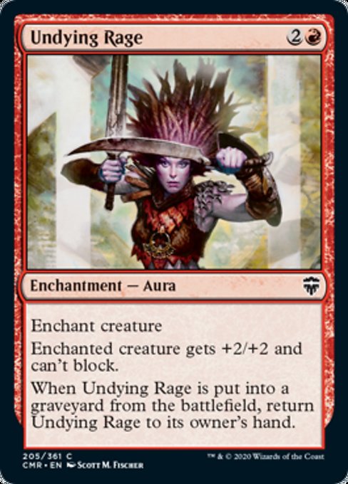 Undying Rage (Commander Legends) Near Mint Foil
