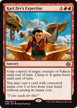 Kari Zev's Expertise (Aether Revolt) Medium Play