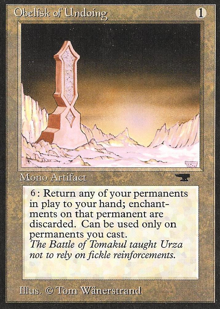 Obelisk of Undoing (Antiquities) Heavy Play