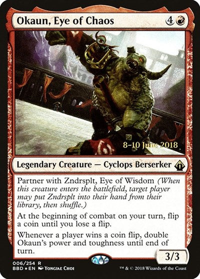 Okaun, Eye of Chaos (Promos: Launch Party and Release Event) Light Play Foil