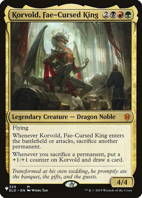 Korvold, Fae-Cursed King (The List) Near Mint