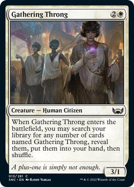 Gathering Throng (Streets of New Capenna) Near Mint