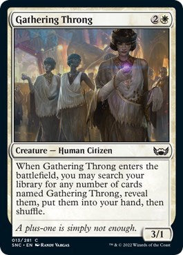 Gathering Throng (Streets of New Capenna) Near Mint Foil