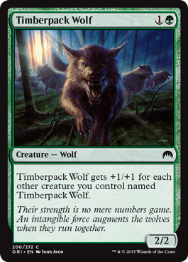 Timberpack Wolf (Magic Origins) Near Mint