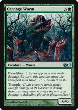 Carnage Wurm (Magic 2012 Core Set) Near Mint