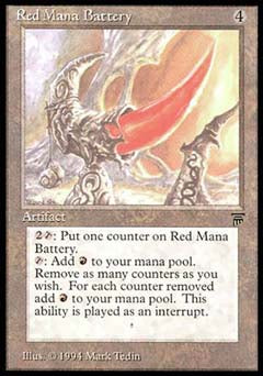 Red Mana Battery (Legends) Medium Play