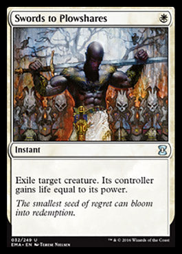 Swords to Plowshares (Eternal Masters) Light Play Foil