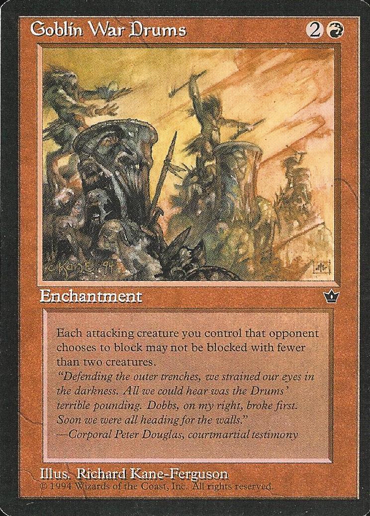 Goblin War Drums (3) (Fallen Empires) Near Mint