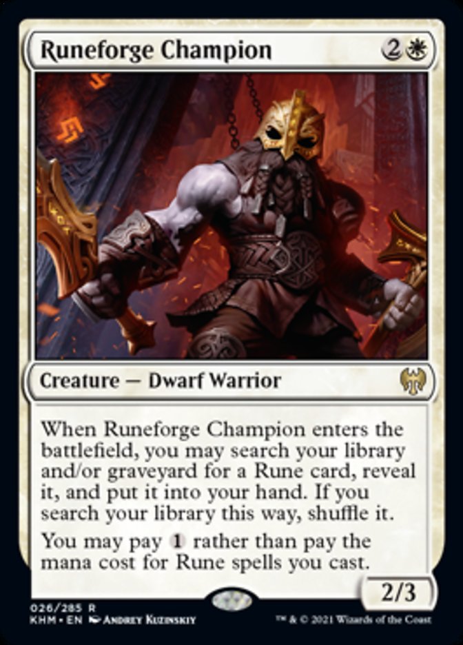 Runeforge Champion (Kaldheim) Light Play