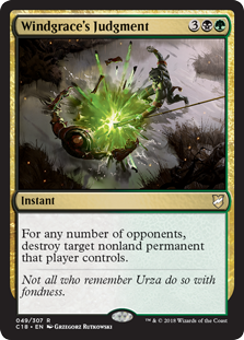 Windgrace's Judgment (Commander 2018) Medium Play