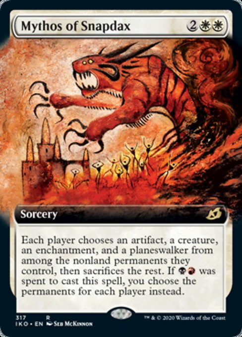 Mythos Of Snapdax (Extended Art) (Ikoria: Lair of Behemoths) Light Play