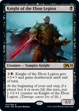 Knight of the Ebon Legion (Magic 2020 Core Set) Near Mint Foil