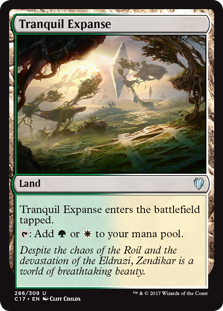 Tranquil Expanse (Commander 2017) Light Play