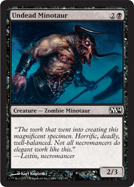 Undead Minotaur (Magic 2014 Core Set) Medium Play