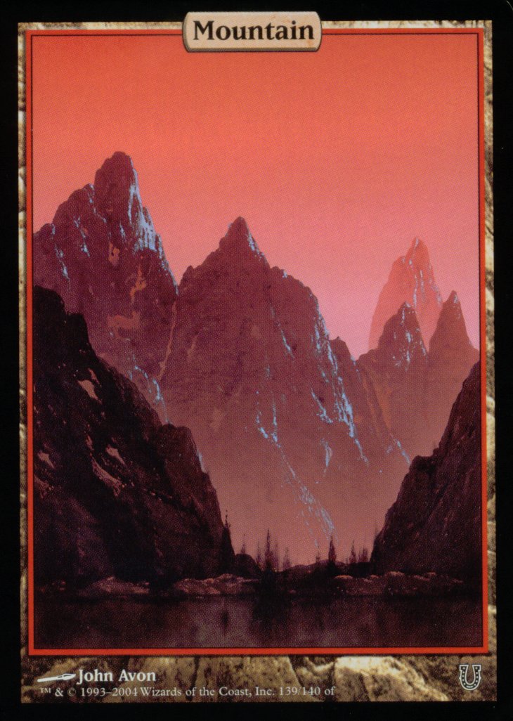 Mountain (139) (Unhinged) Medium Play Foil