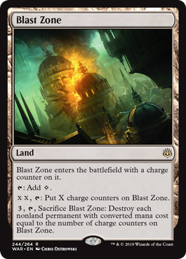 Blast Zone (War of the Spark) Light Play Foil