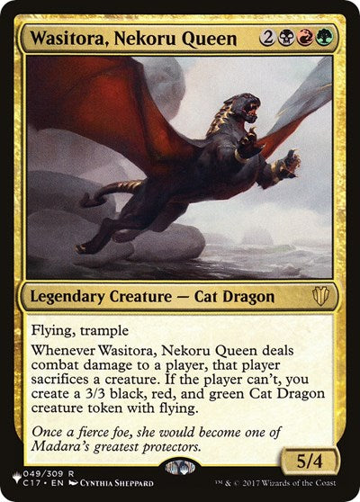 Wasitora, Nekoru Queen (The List) Near Mint