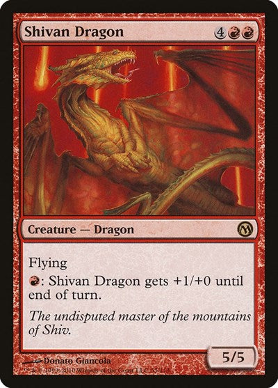 Shivan Dragon (Duels of the Planeswalkers) Medium Play