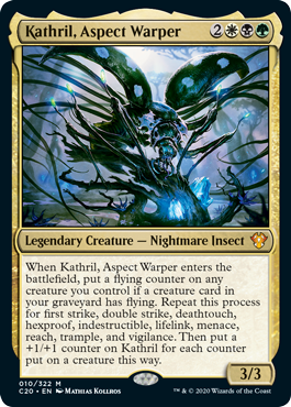 Kathril, Aspect Warper (Commander 2020 Ikoria) Medium Play Foil