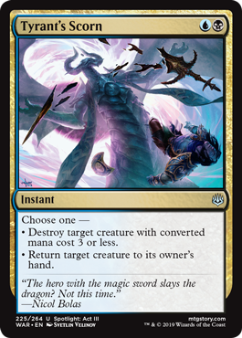 Tyrant's Scorn (War of the Spark) Medium Play