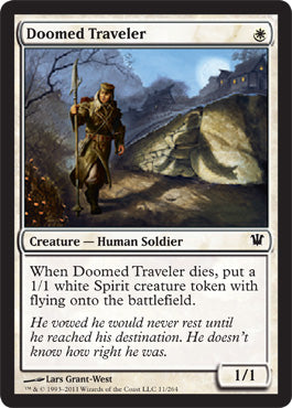 Doomed Traveler (Innistrad) Medium Play