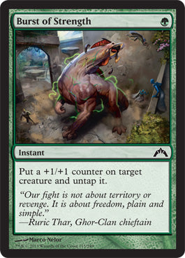 Burst of Strength (Gatecrash) Light Play Foil