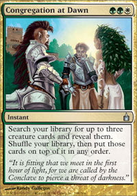 Congregation at Dawn (Ravnica) Light Play Foil