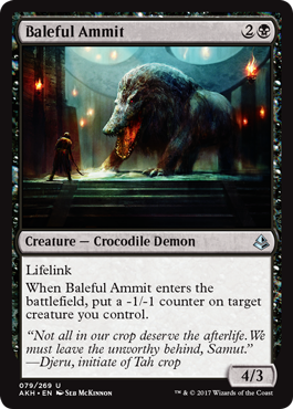 Baleful Ammit (Amonkhet) Medium Play