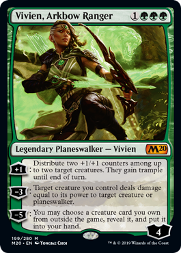 Vivien, Arkbow Ranger (Magic 2020 Core Set) Near Mint