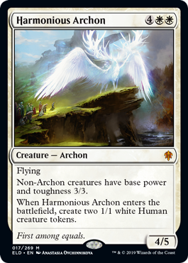 Harmonious Archon (Throne of Eldraine) Light Play