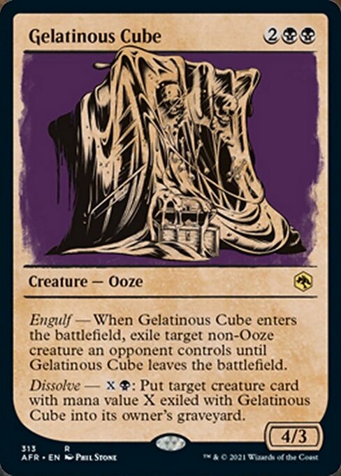 Gelatinous Cube (Showcase) (Adventures in the Forgotten Realms) Near Mint