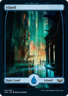 Island (274) (Streets of New Capenna) Near Mint Foil