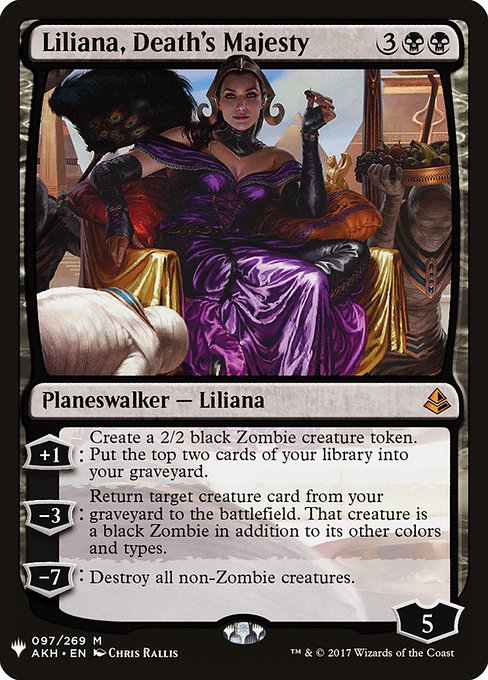 Liliana, Death's Majesty (Mystery Booster) Light Play