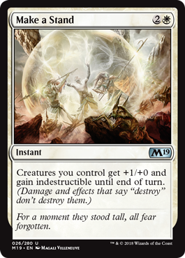 Make a Stand (Magic 2019 Core Set) Near Mint