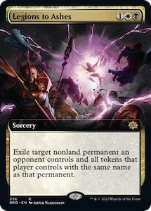 Legions to Ashes (Extended Art) (The Brothers' War) Near Mint Foil