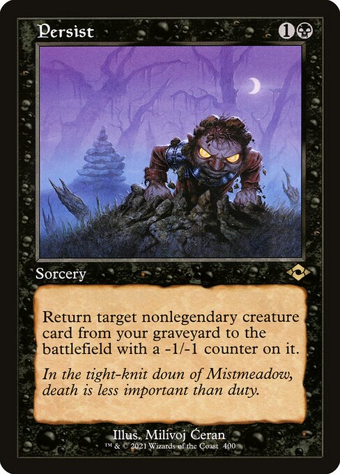Persist (Retro Frame) (Foil Etched) (Modern Horizons 2) Near Mint Foil