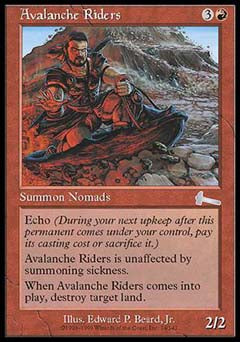 Avalanche Riders (Urza's Legacy) Medium Play