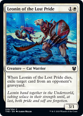 Leonin of the Lost Pride (Theros Beyond Death) Near Mint Foil